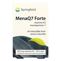 Springfield MenaQ7 Forte vitamine K2 180 mcg 30 Vegetarische capsules - thumbnail