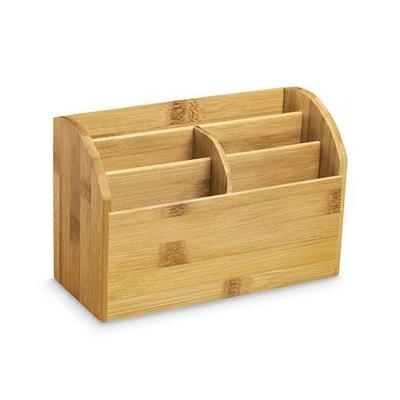 CEP desk organizer uit bamboe, staand, 5 vakken