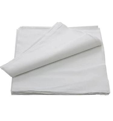 Boeren zakdoek wit uni 55 x 55 cm