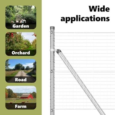 VidaXL Afrasteringspaal zilver 25 x 0,6 m (25 x 25 mm gaas) staal