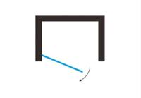 Douchedeur Florida Nisdeur Draaideur Linksdraaiend 70x200cm Antikalk Helder/Mat Glas Chroom Profiel 8mm Veiligheidsglas Easy Clean - thumbnail