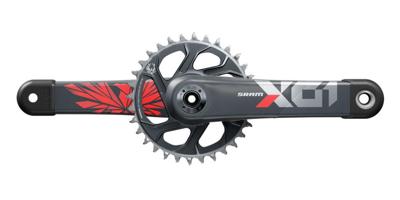 SRAM kettenradgarnitur "x01 eagle" crankset x01 eagle 32t 175mm oxy red SRAM kettenradgarnitur "x01 eagle" crankset x01 eagle 32t 175mm oxy red