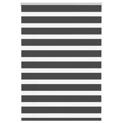 VidaXL Zebra rolgordijn 100x100 cm stofbreedte 95,9 cm zwart VidaXL Zebra rolgordijn 100x100 cm stofbreedte 95,9 cm zwart