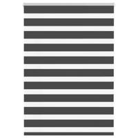 VidaXL Zebra rolgordijn 100x100 cm stofbreedte 95,9 cm zwart - thumbnail