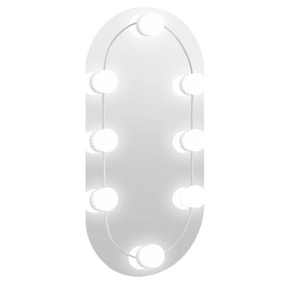 VidaXL Spiegel met led-verlichting 40x20 cm glas ovaal