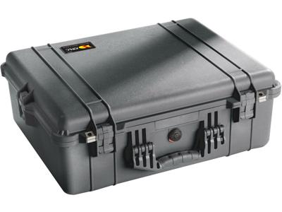 Peli 1600 Schokbestendige Transportkoffer Voor Elektronica, Camera'S En Videoapparatuur, Ip67 Water- En Stofdicht, Capaciteit: 46L, Gemaakt In Duitsland, Zonder Schuim, Kleur: Zwart