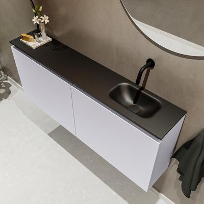 MONDIAZ TURE 120cm toiletmeubel cale. EDEN wastafel urban rechts geen kraangat