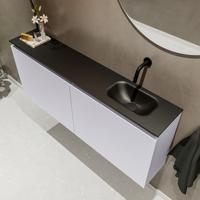 MONDIAZ TURE 120cm toiletmeubel cale. EDEN wastafel urban rechts geen kraangat - thumbnail