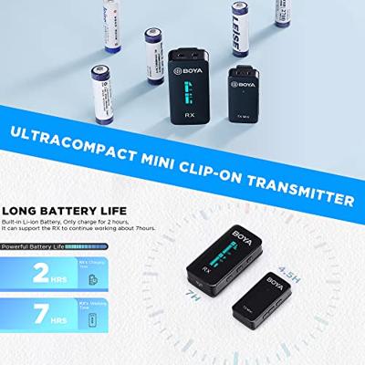 Boya ultra-compacte draadloze microfoon by-xm6-s1 mini