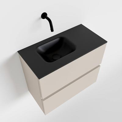 MONDIAZ ADA 60cm toiletmeubel linen. LEX wastafel urban links zonder kraangat MONDIAZ ADA 60cm toiletmeubel linen. LEX wastafel urban links zonder kraangat