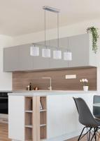 Trio Eetkamer hanglampTommy 4-lichts grijs - R30334001 - thumbnail