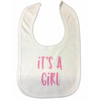 Soft Touch Slabber It's A Girl Meisjes 33 Cm Katoen Wit/roze - thumbnail