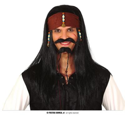 Piratenpruik Jack Warrior