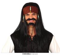 Piratenpruik Jack Warrior - thumbnail
