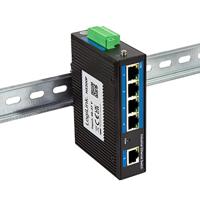 LogiLink NS200P - Industriële Fast Ethernet Switch, 5-poorts 10/100 Mbps, met PoE (Power Over Ethernet) - thumbnail