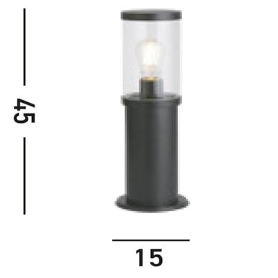 Searchlight Staande tuinlampBakerloo 45cm zwart - 8631-450