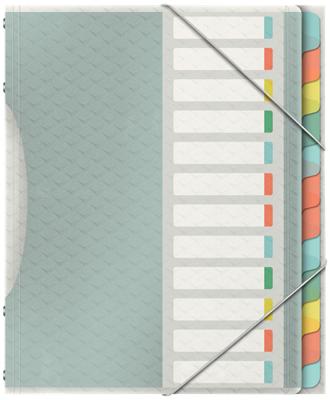 Esselte Colour&apos;Breeze sorteermap, PP, ft A4, 12 tabs, assorti