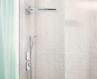 Hansgrohe Muuraansluitbocht FixFit Square met Terugslagklep Chroom