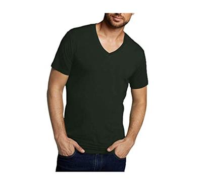 2-pak heren T-shirts V-hals - Velo - Bamboe heren ondershirts korte mouwen - Donkerblauw - Groen - Wit - Zwart