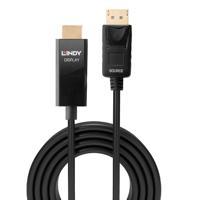 Lindy 40924 video kabel adapter 0,5 m DisplayPort HDMI Type A (Standaard) Zwart - thumbnail