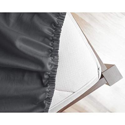 Primaviera Deluxe Satijnen Hoeslaken Antraciet 180 x 200 cm