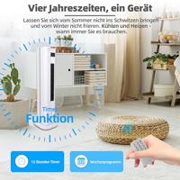 Be Cool Luchtkoeler 50 W LED-display, Met afstandsbediening - thumbnail