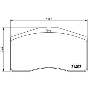 Remblokken set P65006