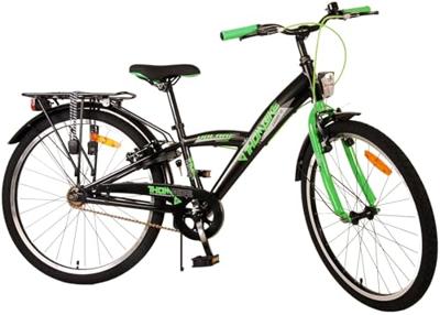 Volare thombike kinderfiets - jongens - 24 inch - zwart groen - twee handremmen