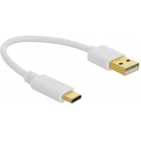 Delock 85355 USB-kabel USB-A stekker, USB-C stekker 0.15 m Wit - thumbnail