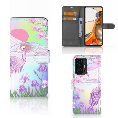 Xiaomi 11T | 11T Pro | Telefoonhoesje | Met pasjeshouder | Bird