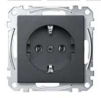 Merten MEG2301-0414 Wandcontactdoos System M Antraciet 1 stuk(s) - thumbnail