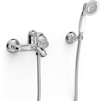 Badmengkraan Tres Clasic 1 Hendel Incl Handdouche en Doucheslang Chroom Tres - thumbnail