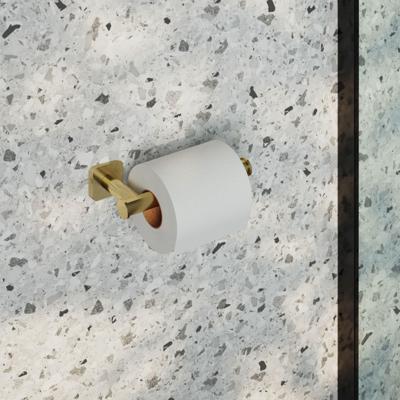 Hotbath Toiletrolhouder Gal Geborsteld Messing PVD