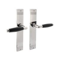 Deurkruk Ton basic met schild groef 235x43x5mm blind nikkel - thumbnail