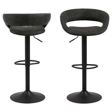 Bendt Barkruk 'Pia' (zithoogte 59-80cm), kleur Antraciet Bendt Barkruk 'Pia' (zithoogte 59-80cm), kleur Antraciet