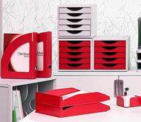 Modulaire archiefkast Archivo 2000 ArchivoTec Serie 4000 5 lades Din A4 Rood 34 x 27 x 26 cm - thumbnail