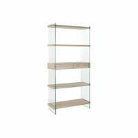 Planken DKD Home Decor 90 x 35 x 180 cm Kristal Natuurlijk Hout Transparant Hout MDF - thumbnail