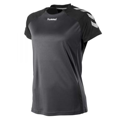 hummel sport T-shirt Aarhus antraciet/zwart hummel sport T-shirt Aarhus antraciet/zwart