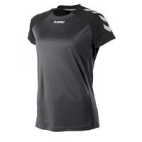 hummel sport T-shirt Aarhus antraciet/zwart - thumbnail