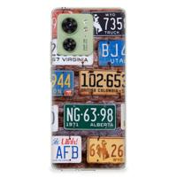 Motorola Edge 40 | Siliconen hoesje | met foto Kentekenplaten - thumbnail