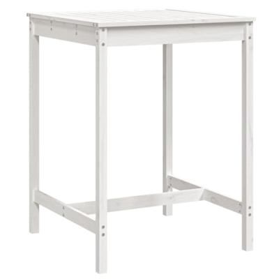 Tuintafel 82,5x82,5x110 cm massief grenenhout wit