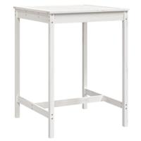 Tuintafel 82,5x82,5x110 cm massief grenenhout wit - thumbnail