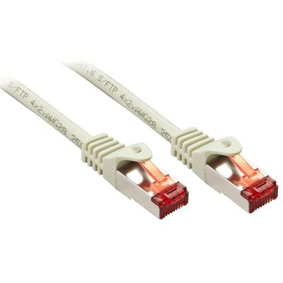 LINDY 47348 RJ45 Netwerkkabel, patchkabel CAT 6 S/FTP 10.00 m Grijs Afgeschermd 1 stuk(s)