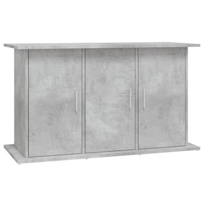 Aquariumstandaard 101x41x58 cm bewerkt hout betongrijs - thumbnail