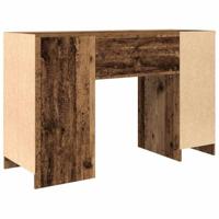 Bureau 120x42x76 cm spaanplaat oud hout - thumbnail