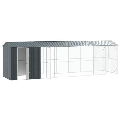 Vogelkooi Antraciet 860 x 208 x 247 cm Gegalvaniseerd staal