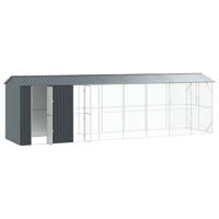 Vogelkooi Antraciet 860 x 208 x 247 cm Gegalvaniseerd staal - thumbnail