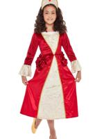 Tudor Prinsessenjurk Rood - thumbnail