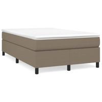 Boxspring met matras stof taupe 120x200 cm - thumbnail