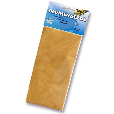 Zijdevloeipapier Folia 50x70cm 20gr nr65 goud 5 vel